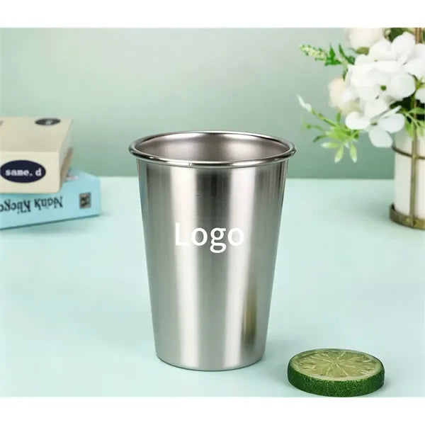 12 oz. Stainless Steel Pint Cups Shatter proof