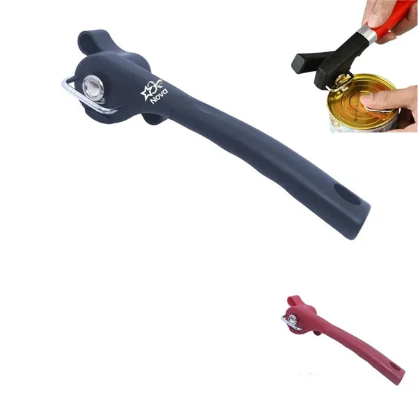 Multifunctional safety side-cut manual can opener