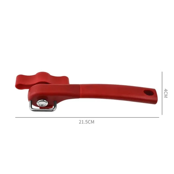Multifunctional safety side-cut manual can opener