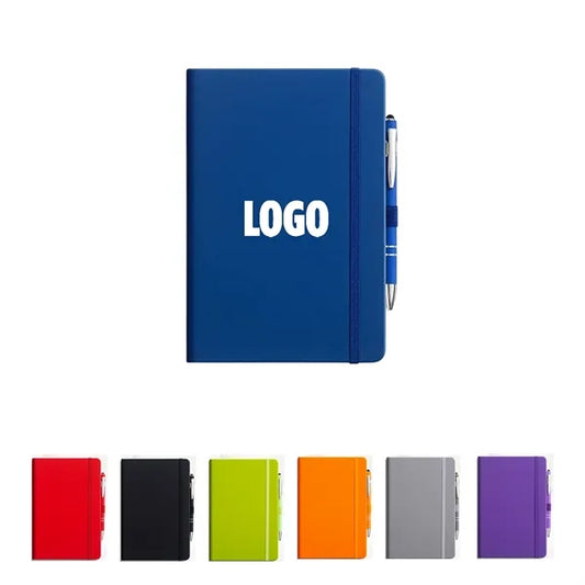 A5 PU Leather Journal Notebook w/Pen