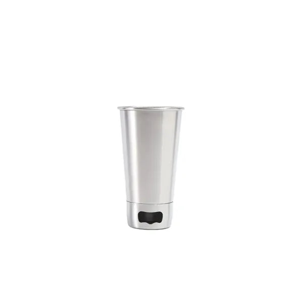 Metal Beer Tumbler Mug with Bottle Opener