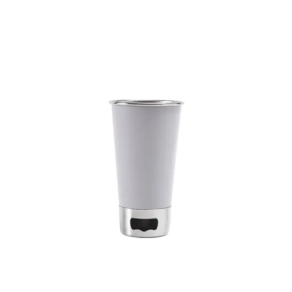 Metal Beer Tumbler Mug with Bottle Opener