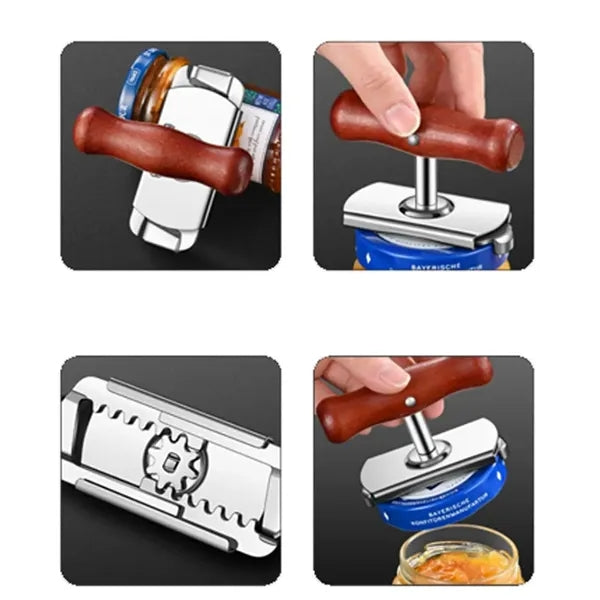 Easy Twist Portable Stainless Steel Handheld Can Opener