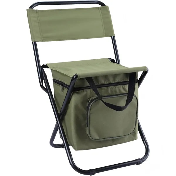Foldable Camping Chair with Cooler Bag