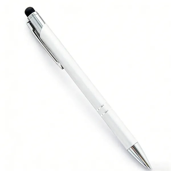 Click Action Ballpoint Pen with Stylus Top