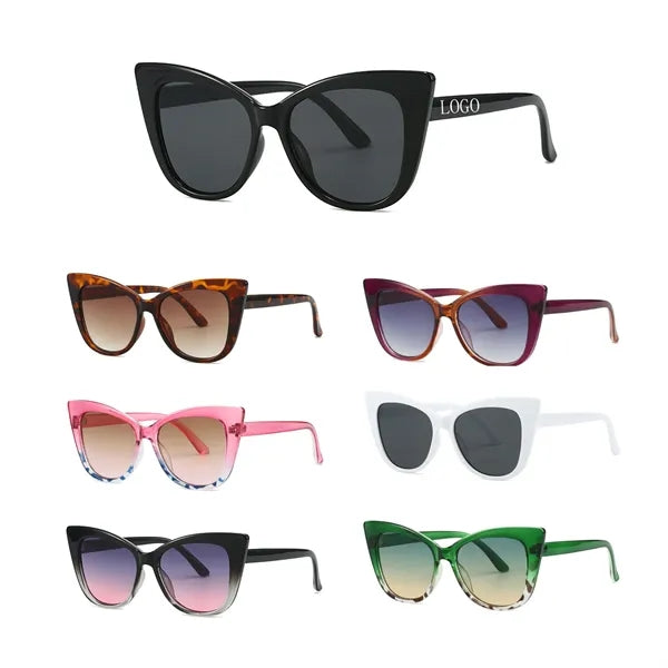 Fashionable Large Frame Cat Eye Sunglasses
