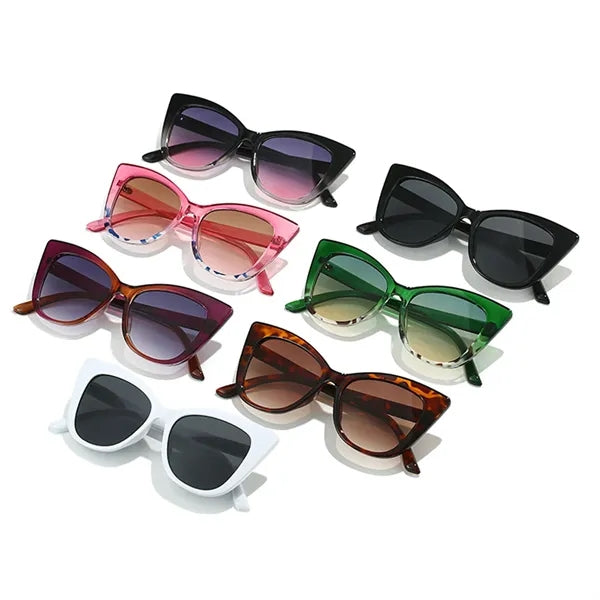 Fashionable Large Frame Cat Eye Sunglasses