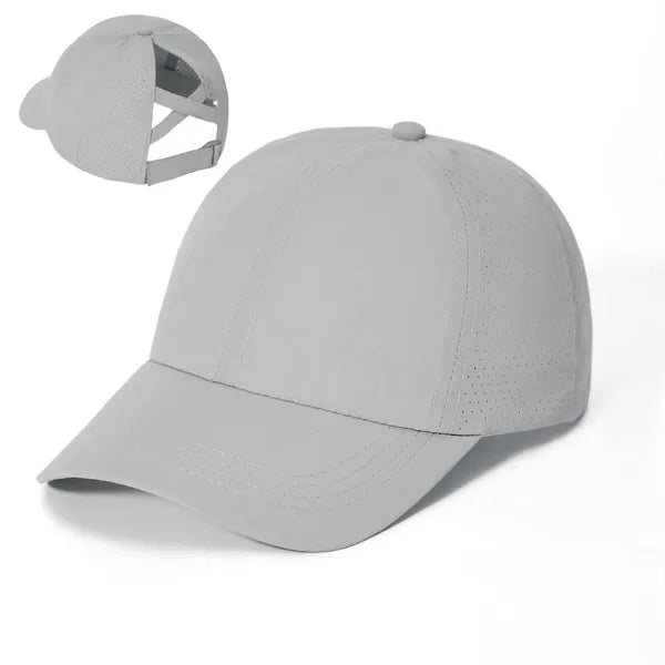 Adjustable Cross Ponytail Baseball Cap