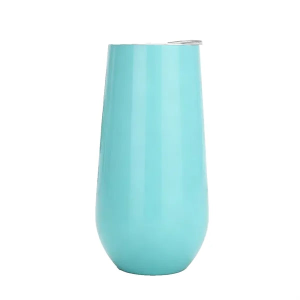 6 oz Stainless Steel Champagne Tumbler Stemless Glass
