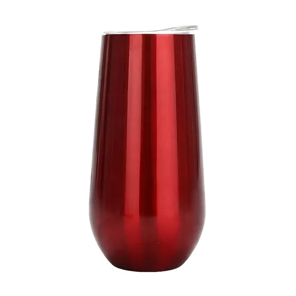 6 oz Stainless Steel Champagne Tumbler Stemless Glass