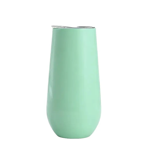 6 oz Stainless Steel Champagne Tumbler Stemless Glass