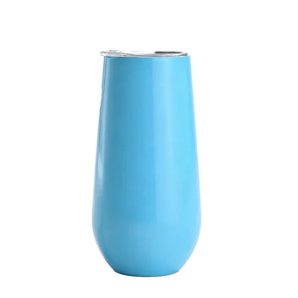 6 oz Stainless Steel Champagne Tumbler Stemless Glass
