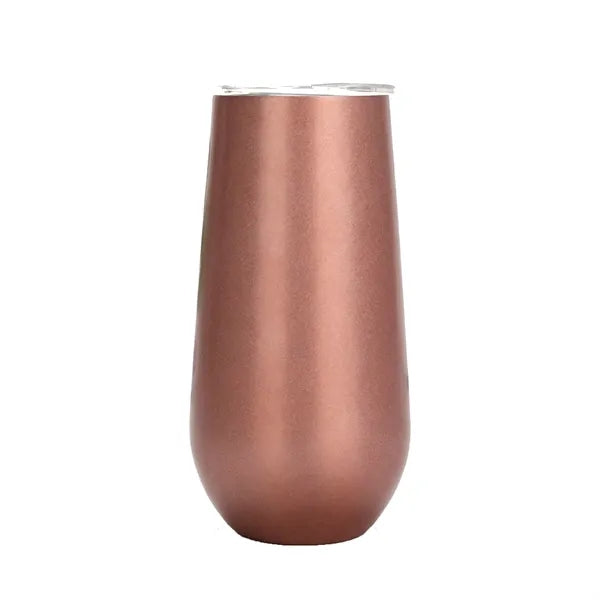 6 oz Stainless Steel Champagne Tumbler Stemless Glass