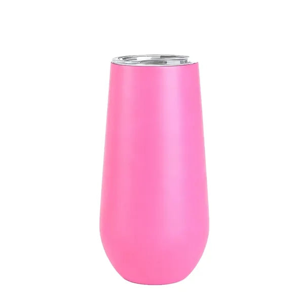 6 oz Stainless Steel Champagne Tumbler Stemless Glass