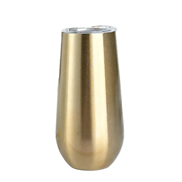 6 oz Stainless Steel Champagne Tumbler Stemless Glass
