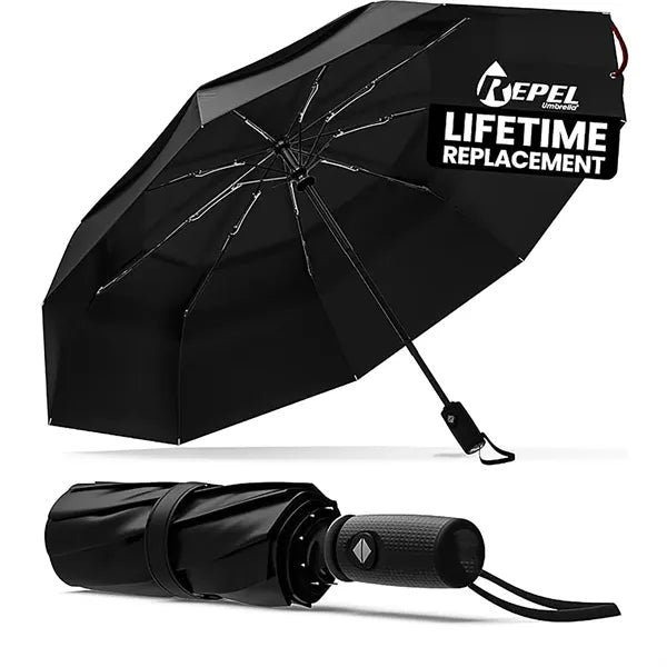 Double Top Windproof Travel Umbrella