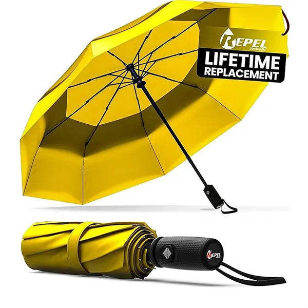 Double Top Windproof Travel Umbrella