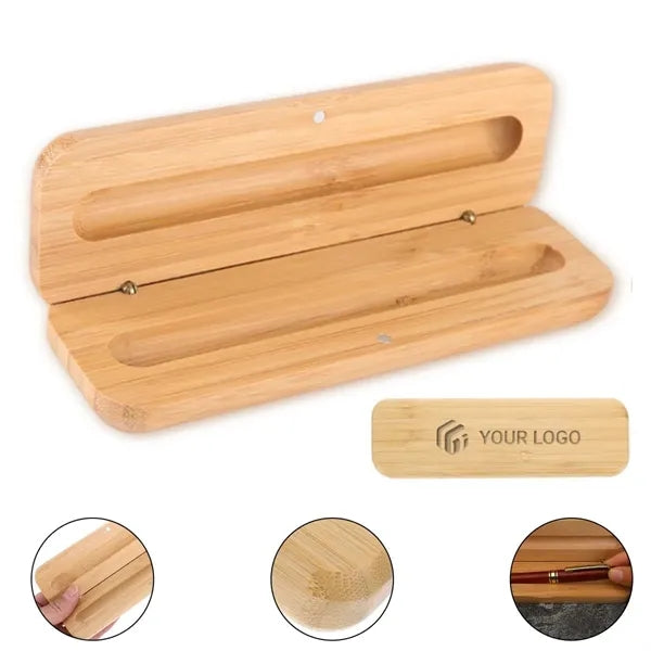 Gift Supply Durable Eco-friendly Bamboo Wood Pen Case
