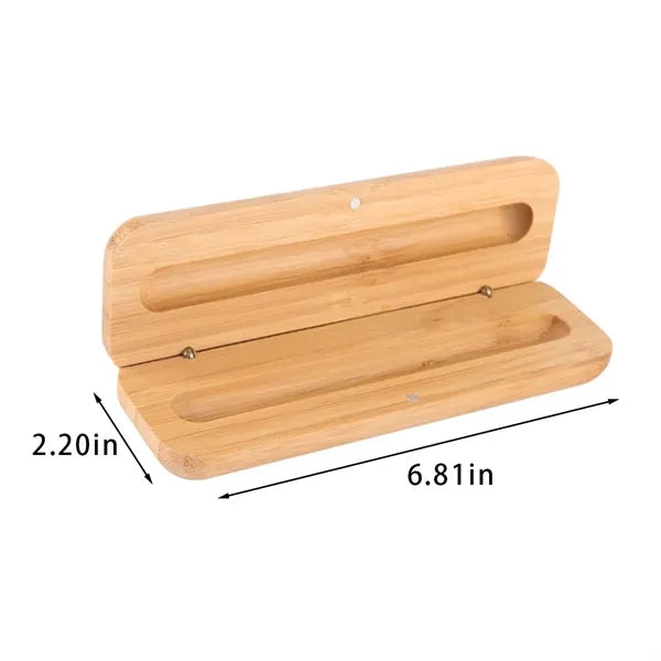 Gift Supply Durable Eco-friendly Bamboo Wood Pen Case