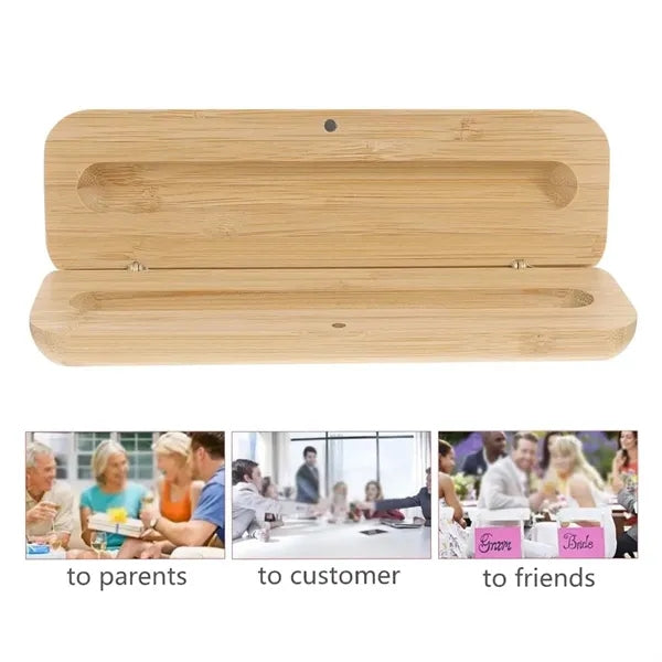 Gift Supply Durable Eco-friendly Bamboo Wood Pen Case