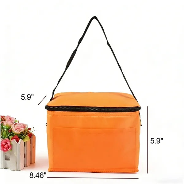210D Polyester 6-Can Cooler Bag with PEVA Lining