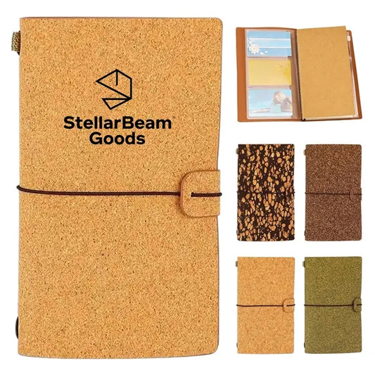 Cork Notebook Refillable Eco Friendly Travel Journal