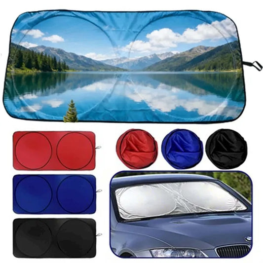 Full Color Silver-Coated Car Sunshade Windshield Shade