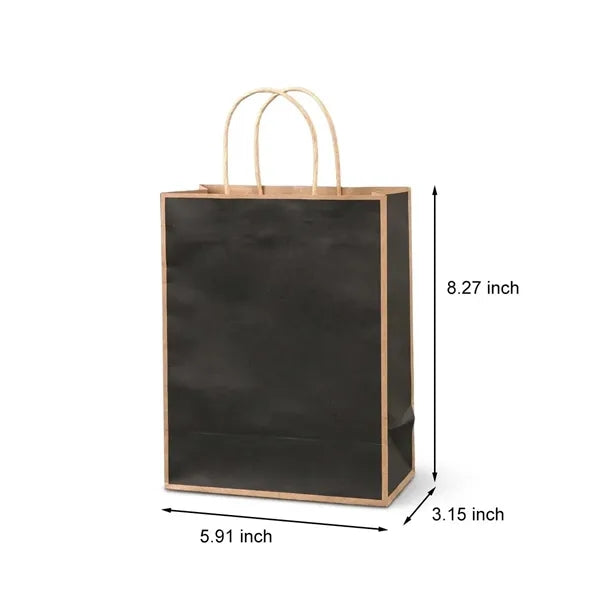 Reinforced Handle Customizable Eco-Friendly Kraft Paper Bags