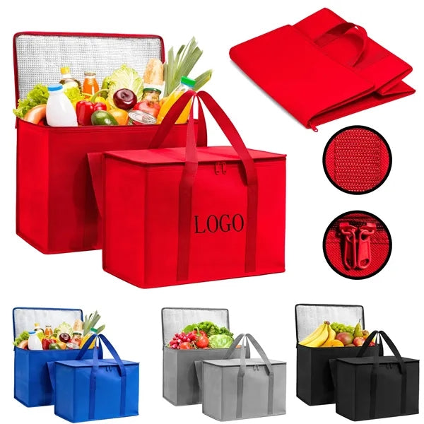 Large Capacity Foldable Outdoor Insulated Cooler Bag
