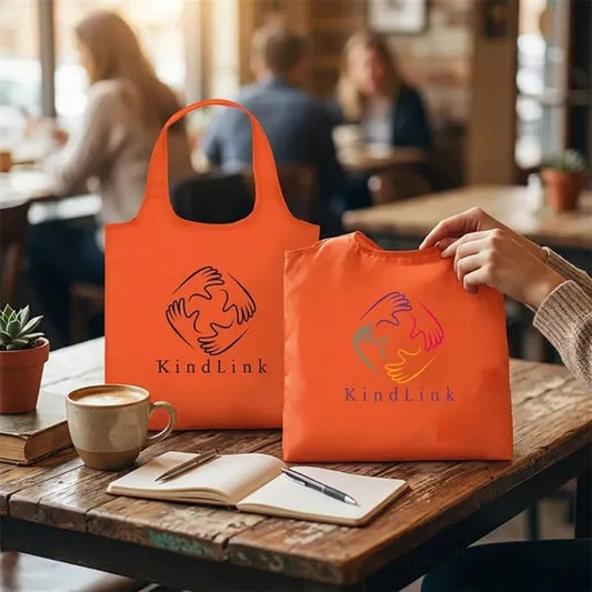 Foldable Drawstring Tote Bag