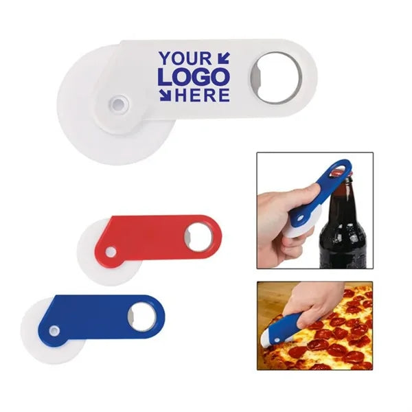 ABS Pizza Cutter w/Bottle Opener