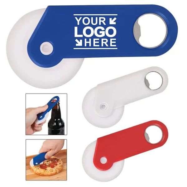 ABS Pizza Cutter w/Bottle Opener