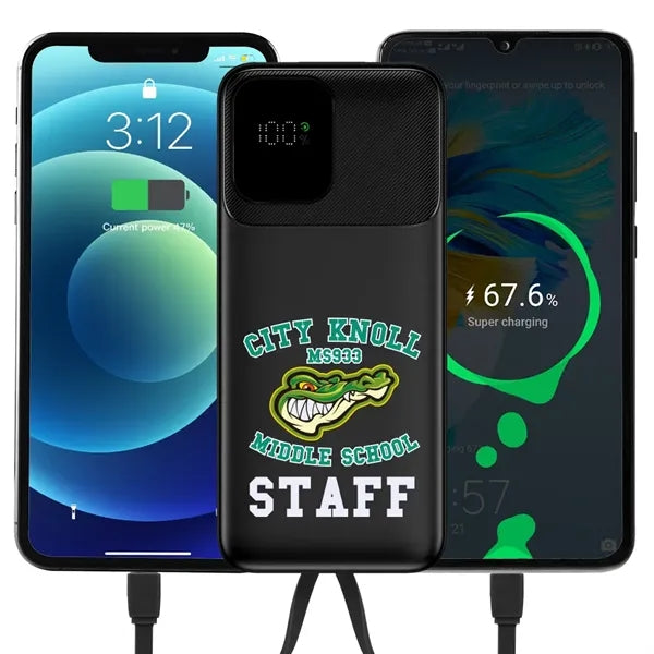Houston Dual Cord Power Bank 10000