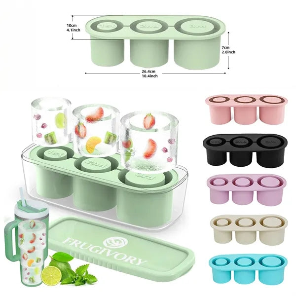 Large-capacity ice box with customizable logo