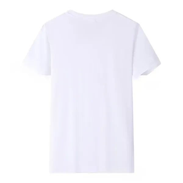 Combed Cotton T Shirt Crew Neck Short Sleeve