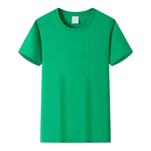 Combed Cotton T Shirt Crew Neck Short Sleeve