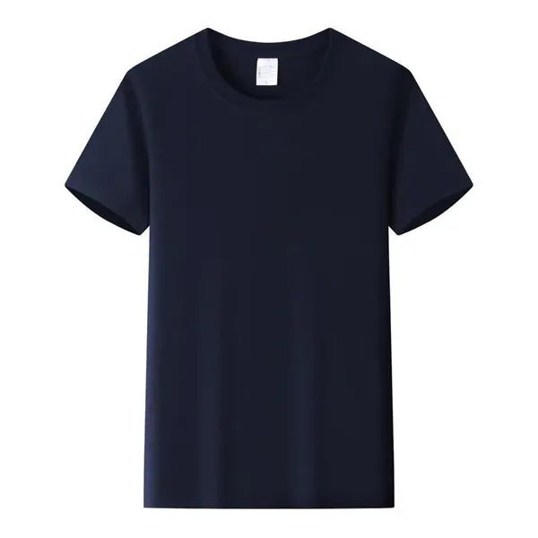 Combed Cotton T Shirt Crew Neck Short Sleeve