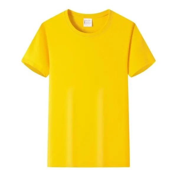 Combed Cotton T Shirt Crew Neck Short Sleeve