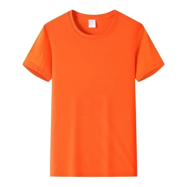 Combed Cotton T Shirt Crew Neck Short Sleeve