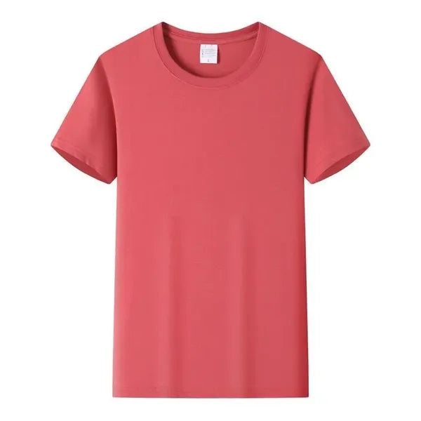 Combed Cotton T Shirt Crew Neck Short Sleeve