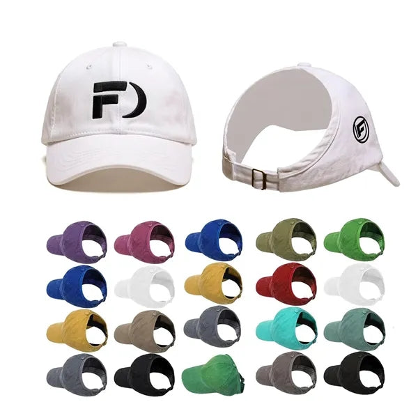 Half-air baseball cap with customizable LOGO
