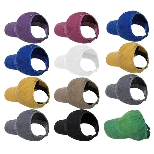 Half-air baseball cap with customizable LOGO