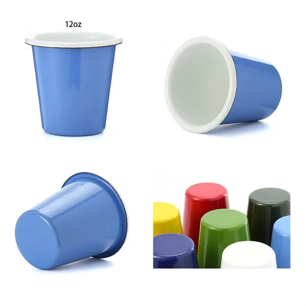 12oz Small Conical Enamel Coffee Cup