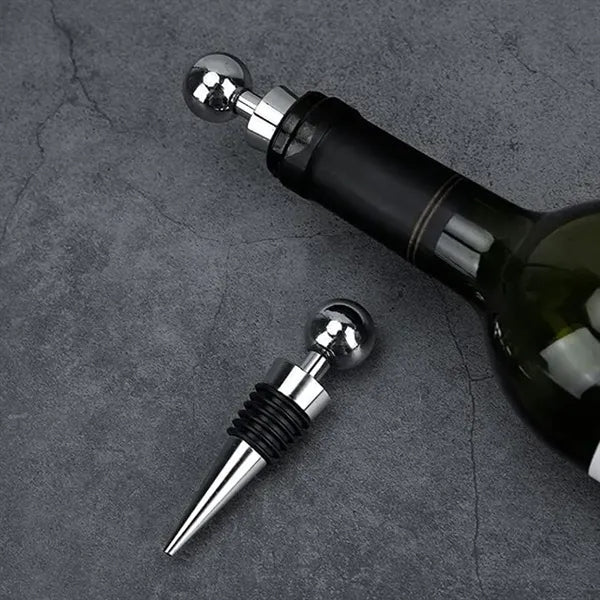 4Piece Wine Accessory Gift Set W/ Corkscrew & Vacuum Stopper