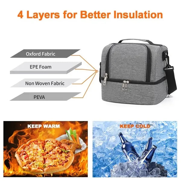 Insulated Cooler Lunch Tote Bag