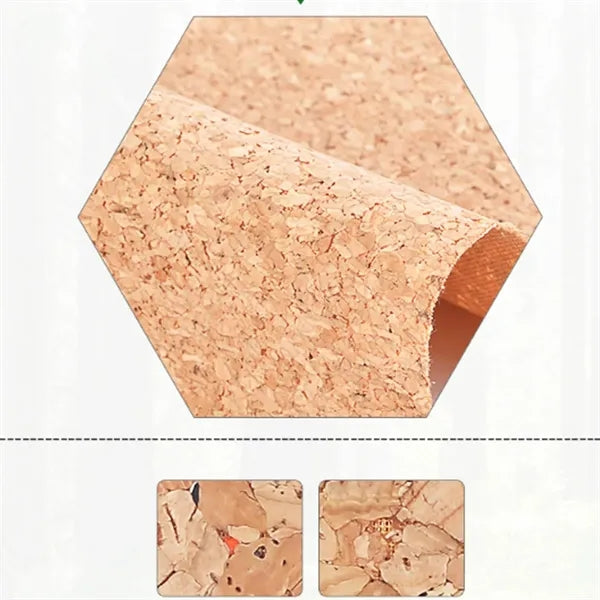 Cork ID Badge Holder with Lanyard and Transparent Window