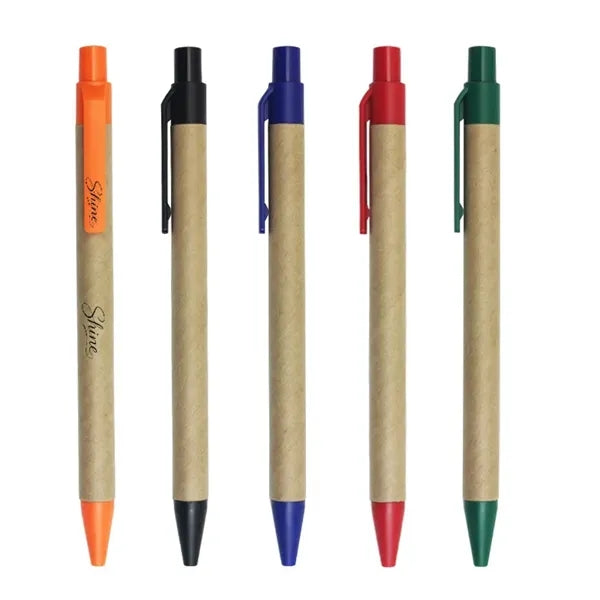 Kraft Paper Retractable Ballpoint Pen