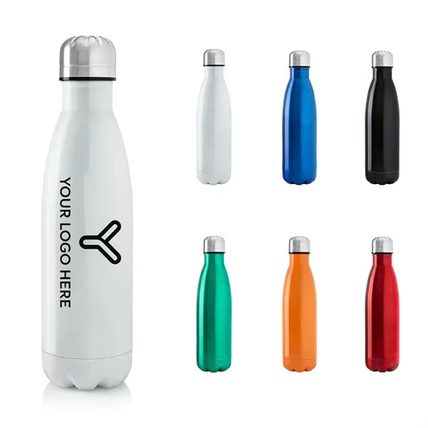 17 oz Travel Stainless Steel Vacuum Insulated Bottle with Li