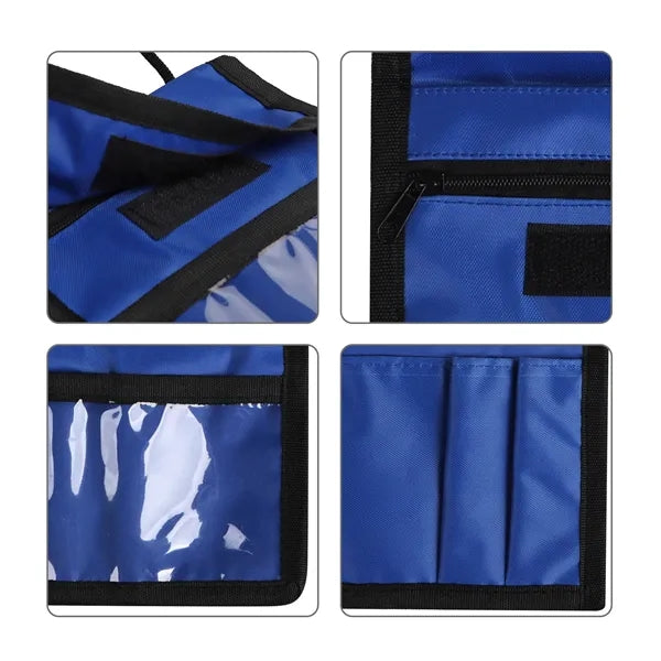 Clear Window Neck Wallet Pouch W/ Pen Holder