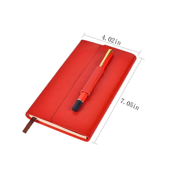Business Notebook with Pen Loop